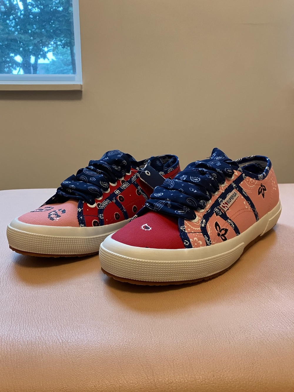 Superga x Alanui RARE Low-top lace-up sneakers NIB Size 41